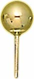 14KY SHINY BALL EARRING W/SCREW POST 6mm