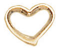 14KY LW STAMPED EARRING MED OPEN HRT