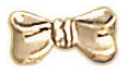14KY LW STAMPED EARRING SM BOW