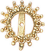 PLAT CAST EARR JACKET 16/.015 FOR 1.25 CENTER EARRING