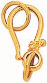 18KY FANCY HOOK AND EYE CLASP