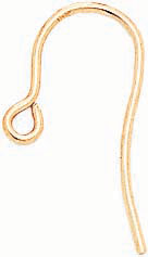 18KY FRENCH EAR WIRE W/LOOP .035