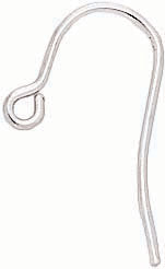 18KW FRENCH EAR WIRE W/LOOP .035