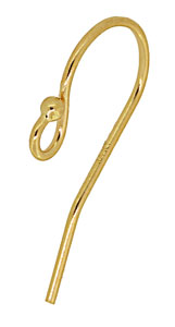 14KY FRENCH WIRE W/LOOP