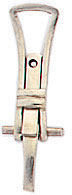 18KY CLIP BACK 12x4.3mm