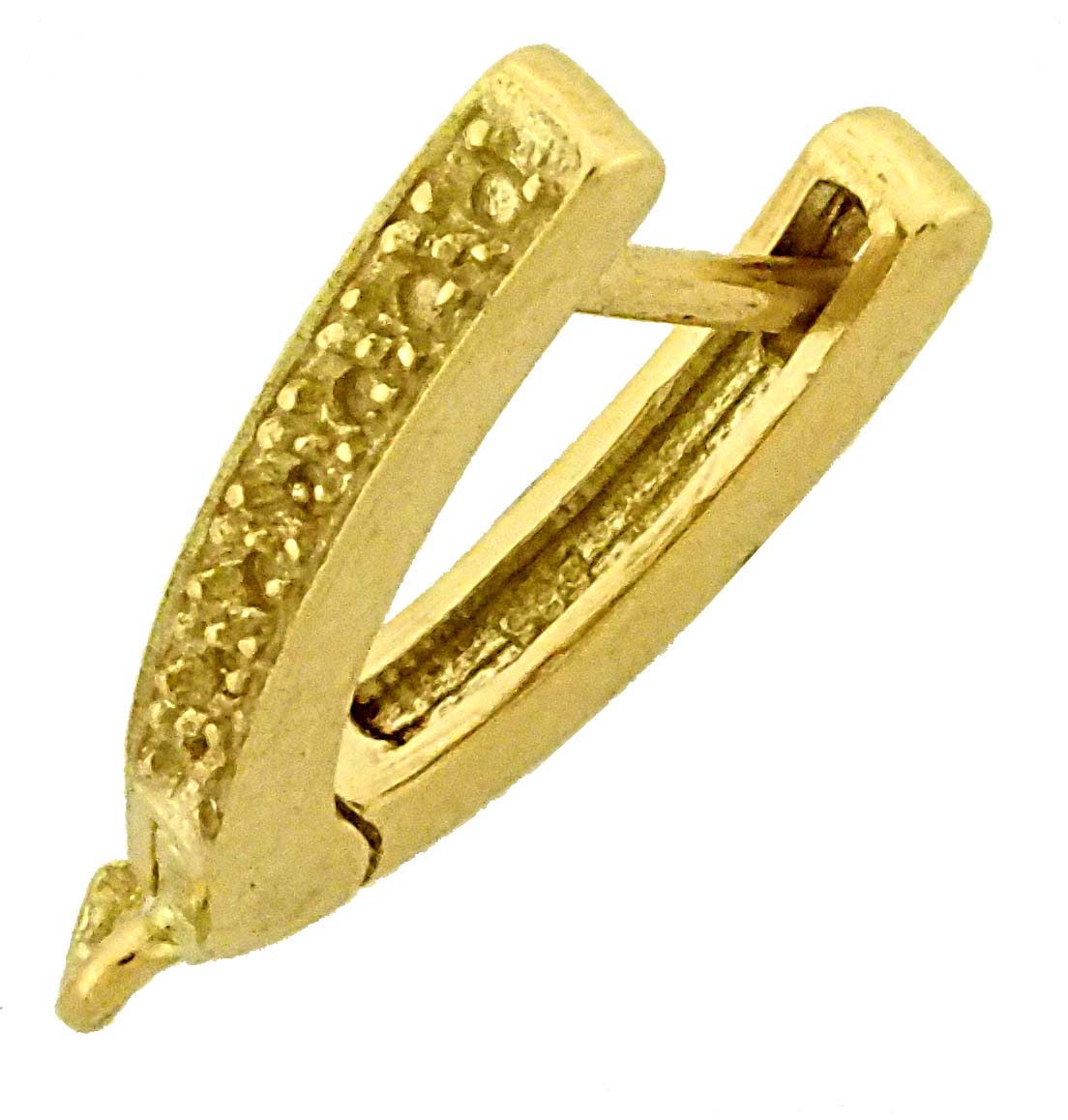 14KY 14mm EURO EARRING V SHAPE 7/.01 EA