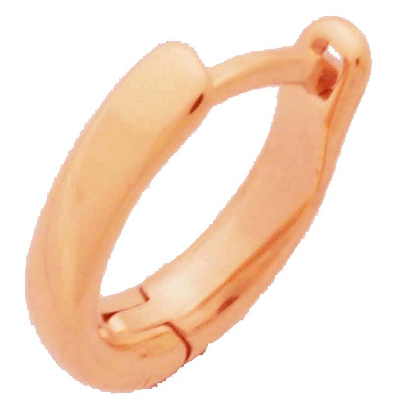 14K PINK HEAVY LEVER BACK EARR