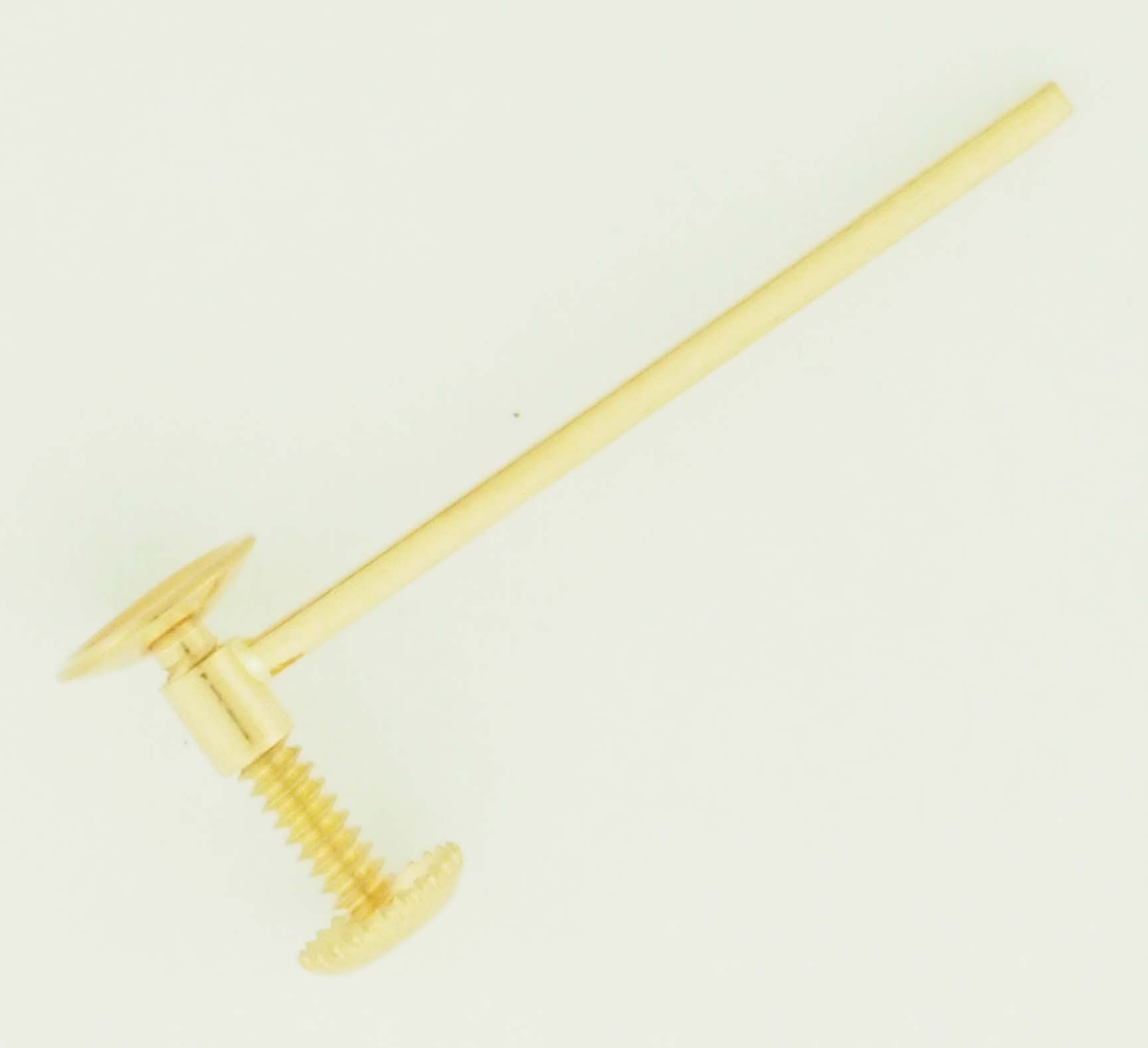 18KY SCREW (FRENCH) BACK STRAIGHT WIRE