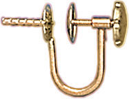 18KY SCREW(FRENCH)BACK W/CUP & PEG