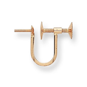 18KY SCREW (FRENCH) BACK W/CUP & PEG