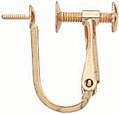 18KY NON PIERCE SCREW LEVER BACK FOR PEARL