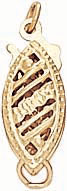 18KY FILIGREE FISH HOOK SMALL 11.5x5mm