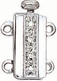 14KW 2 STRAND BAYONET CLASP W/2 DIA