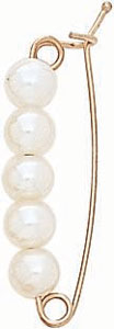 14KY PEARL SHORTENER 5 PEARLS