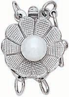 14KW CLASP(RD FLOR)W/PEARL 1 STR