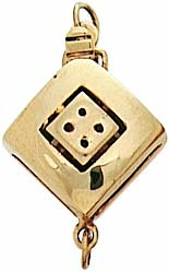 18KY DIA SHAPE CLASP 10mm FOR 8 DIA