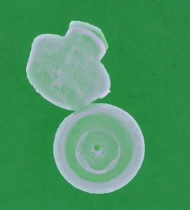 CLEAR PLAST. EARRING BACK (ORDER MULITPLES OF 100)