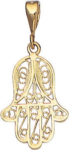 14KY FILIGREE HAMSAH