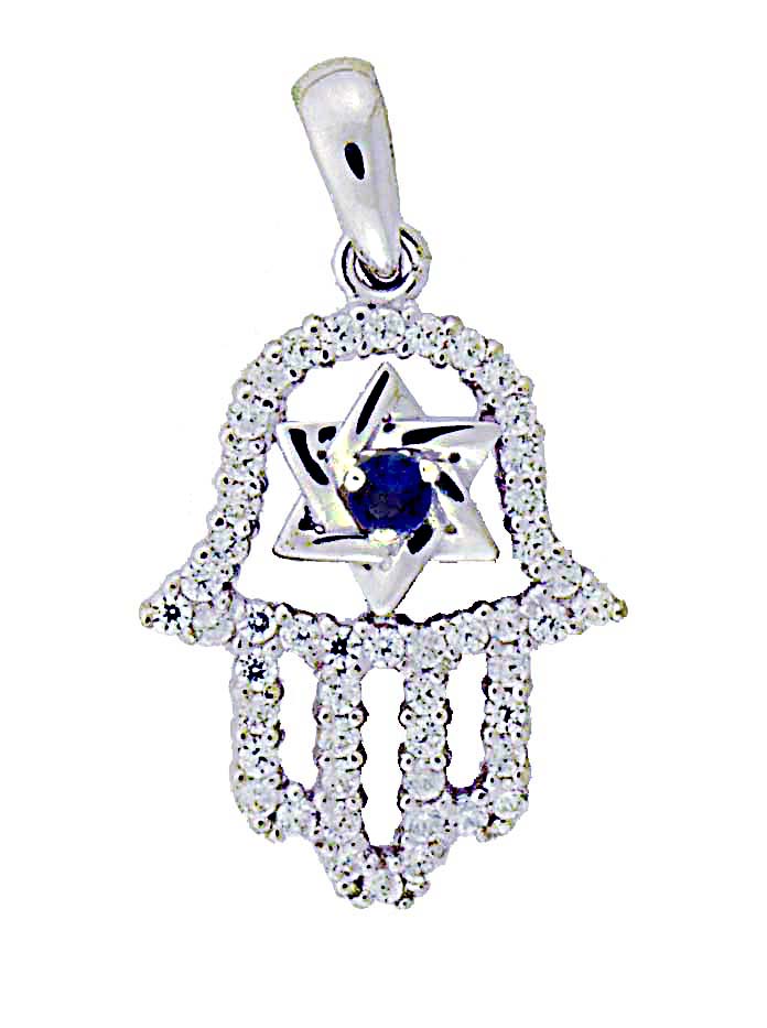 14KW CZ HAMSAH W/STAR OF DAVID 16mm