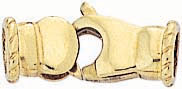 18KY 2 PART CLAW LOCK W/END RINGS 17x7mm