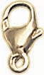 18KY PEAR SHAPE CLAW LOCK 9x4.75mm