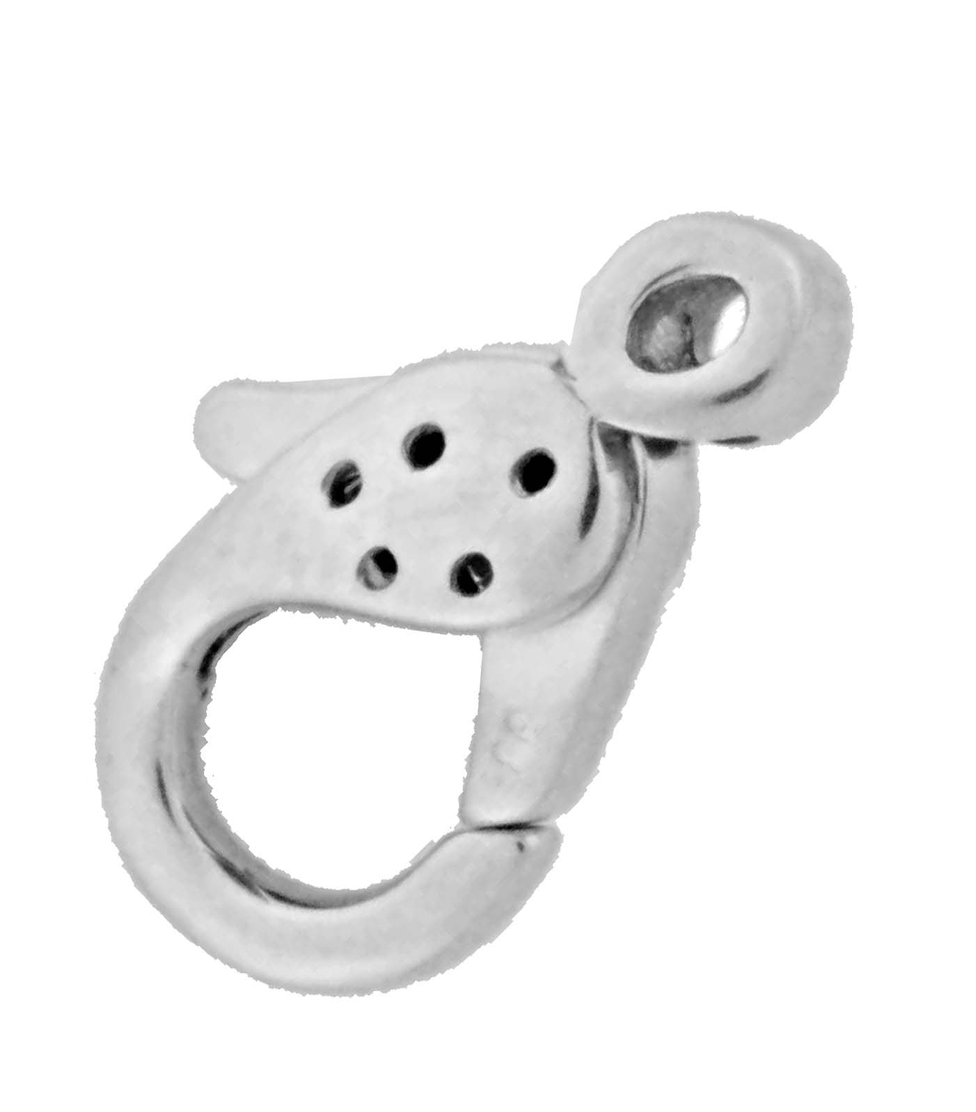 18KW PS LOBSTER CLASP 20x10mm FOR 5 DIA .01