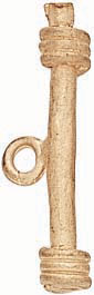 18KY CAST TOGGLE BAR 3/4