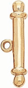 18KY FANCY CAST TOGGLE BAR 1