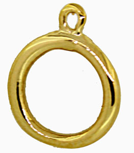 18KY CAST RING FOR TOGGLE W/LOOP 1/2