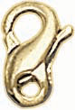 18KY GUCCI STYLE CLAW LOCK 11x6mm