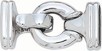 14KW FOLDOVER CLASP 29x14mm W/ OBLONG CAPS 12.7x5mm