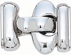 14KW FOLD OVER CLASP 19.25 X 14.7 MM W/OBLONG CAPS 11.0 X 4.0 MM