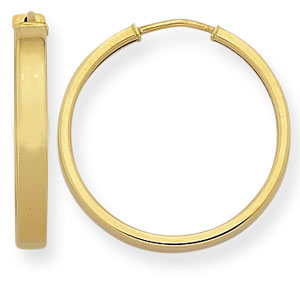 14KY SHINY HOOP 22.5x3mm