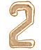 14KW STAMPED NUMBERS 1/4