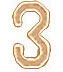 14KW STAMPED NUMBERS 1/4