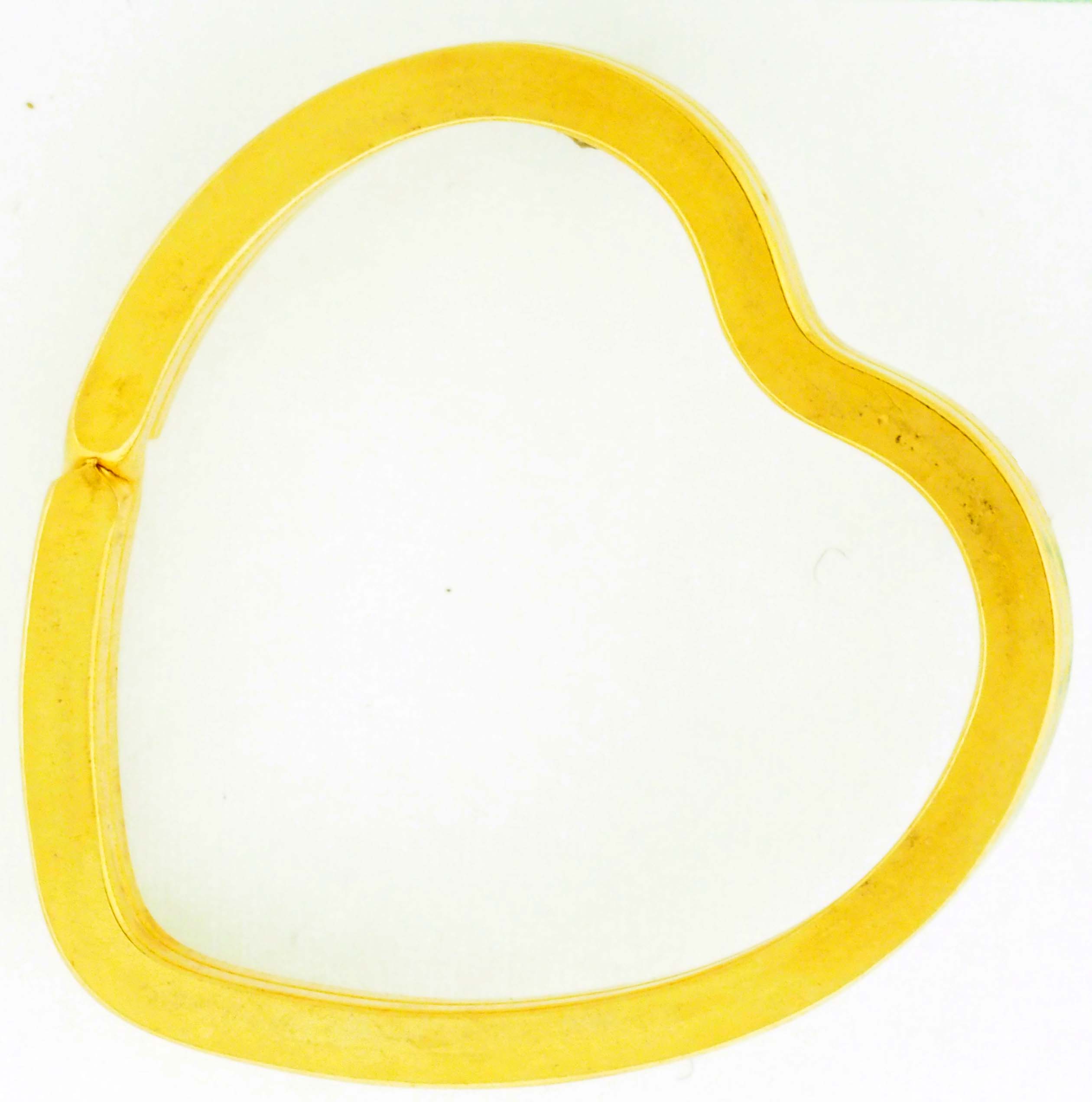 G.F. HRT SHAPE SPLIT KEY RING