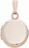 14KY SHINY ROUND LOCKET 10mm