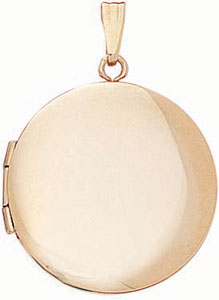 14KY SHINY ROUND LOCKET 21mm