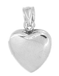 14KW 12mm SHINY HEART LOCKET