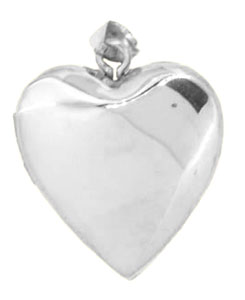 14KW 20mm SHINY HEART LOCKET
