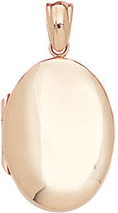 18KY HAND MADE OVAL LKT 21x15mm