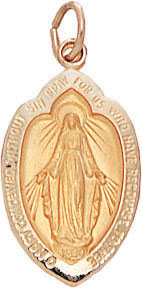 S.S. OVAL MIRACULOUS MEDAL 3/4