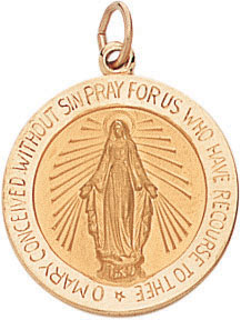 14KY RD HOLLOW MEDAL 3/4