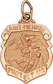 14KY HOLLOW ST. MICHAEL SHIELD 3/4