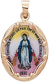 14KY MIRACULOUS ENAMEL 5/8