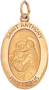 14KY OVAL MEDAL 7/8
