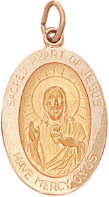 14KY OVAL MEDAL 7/8