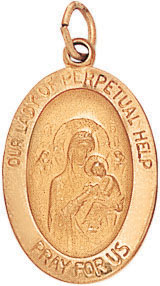 14KY OVAL MEDAL 7/8