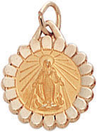 14KY ROUND MEDAL 1/2