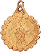 14KY ROUND MEDAL 5/8